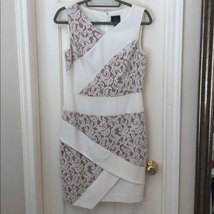 Adrianna Papell- White lace Dress